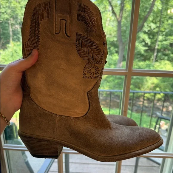 Marco Delli Butterfly Boho Dolly Western Boots Size 42 - Picture 2 of 7